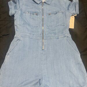 Iris Basic light denim romper